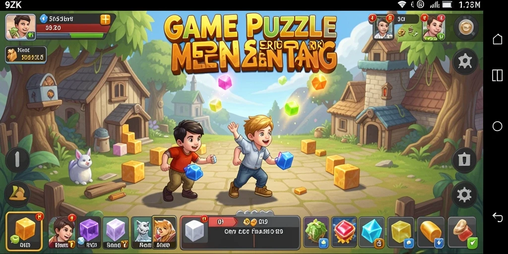 Tampilan gameplay Puzzle yang menarik dan penuh tantangan.