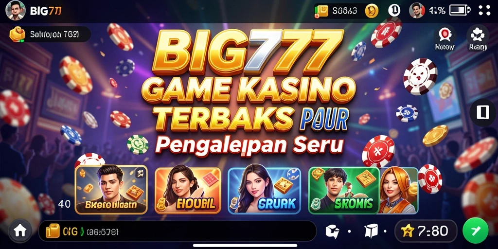 Tampilan gameplay Kasino yang mengasyikkan di BIG777.