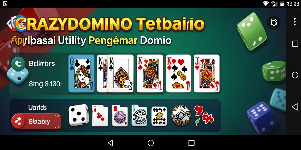 Tampilan gameplay menarik dari aplikasi CRAZYDOMINO.