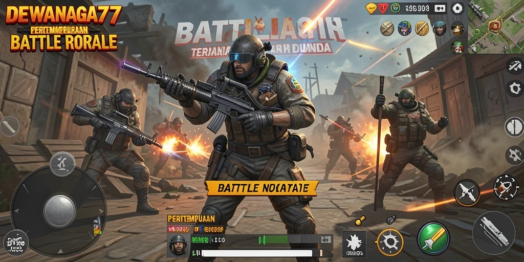 Gameplay seru DEWANAGA77 dengan pertempuran intens.