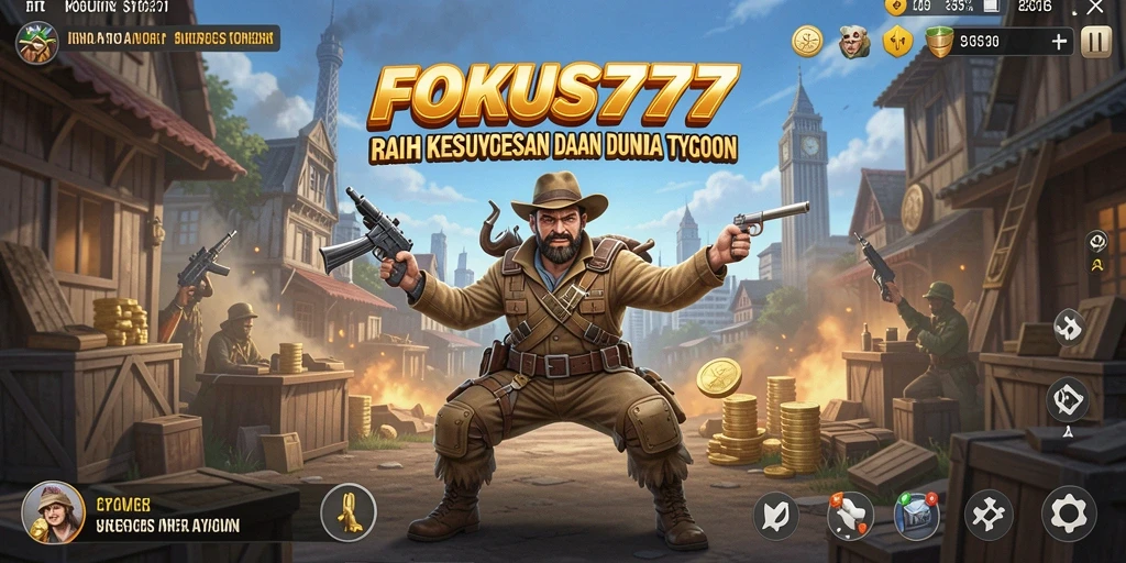 Tampilan menarik dari gameplay FOKUS777 yang penuh strategi bisnis.