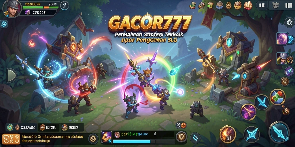 Screenshot GACOR777 menampilkan aksi pertempuran yang mendebarkan di arena SLG.
