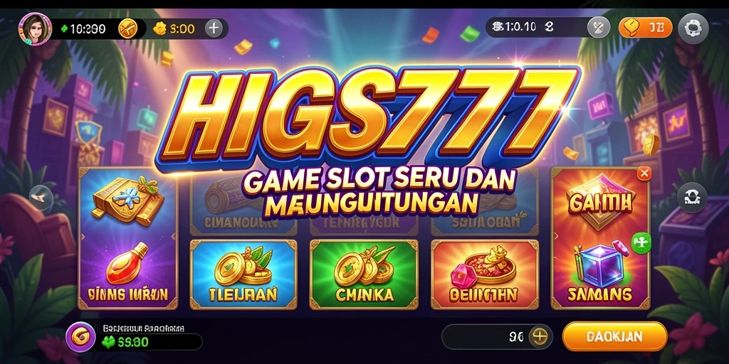 Tampilan gameplay Slot HIGGS777 yang memukau dan interaktif.