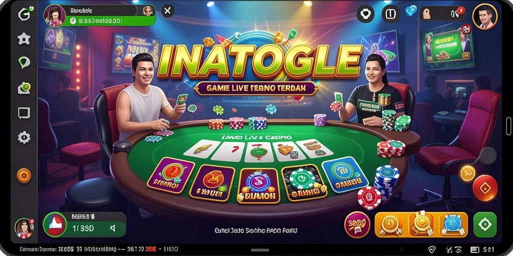 Tampilan gameplay Live Casino yang menarik dan interaktif.