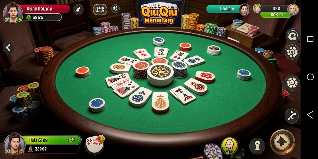 Gameplay seru QiuQiu di aplikasi IND666.