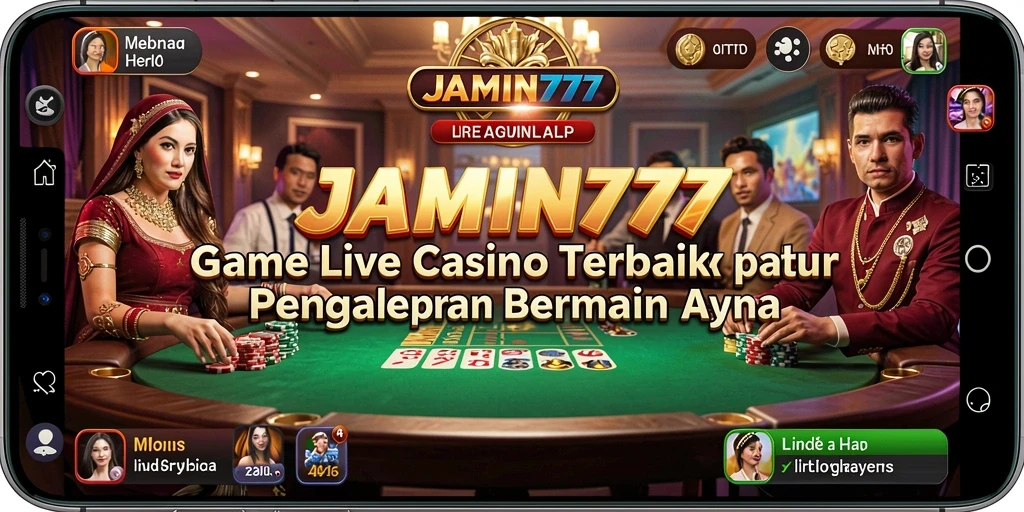 Tampilan permainan Live Casino yang menyenangkan dan interaktif di JAMIN777.