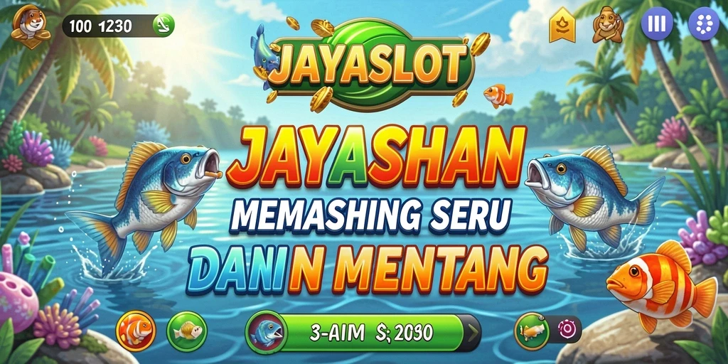 Tampilan gameplay JAYASLOT yang menampilkan aksi memancing yang seru.