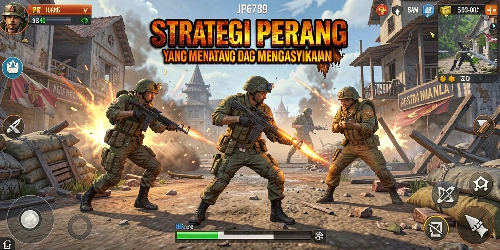 Tampilan gameplay seru dari JP6789 dalam aksi strategi.