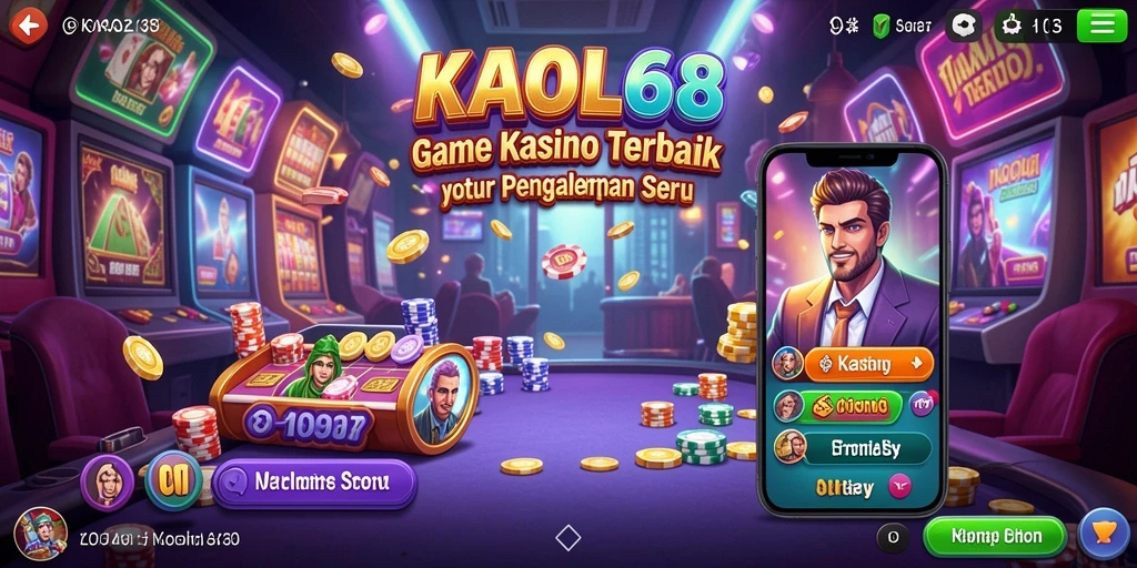 Tampilan gameplay seru di KAOL68 dengan fitur kasino menarik.