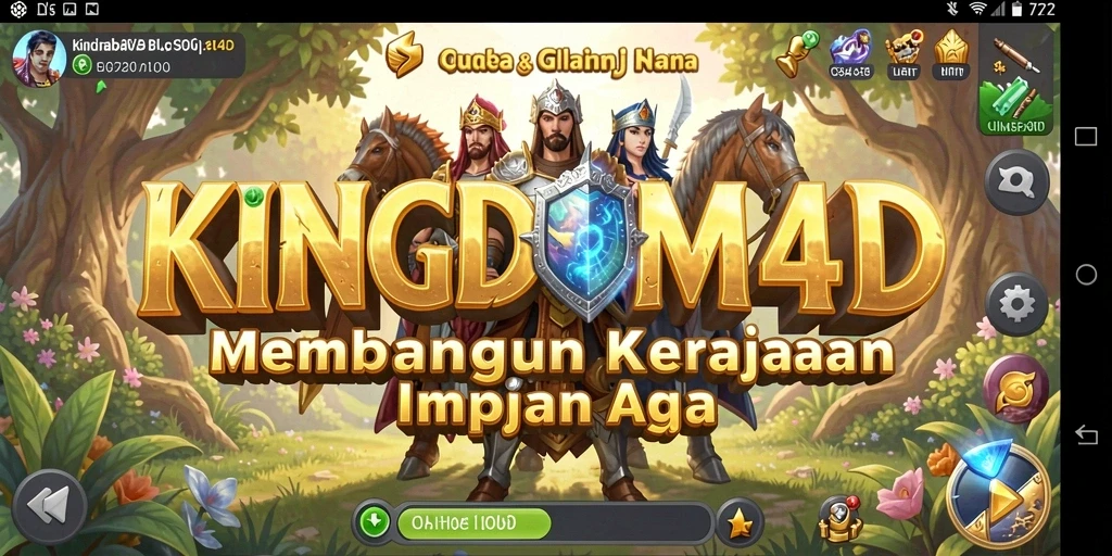 Tampilan gameplay KINGDOM4D yang menarik dan mendetail.