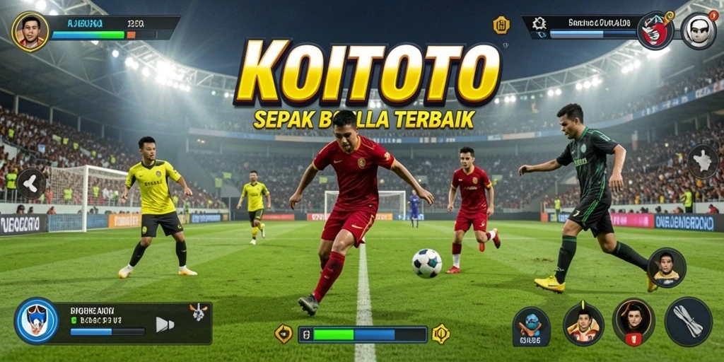 Tampilan gameplay menarik dari KOITOTO yang penuh aksi sepak bola.