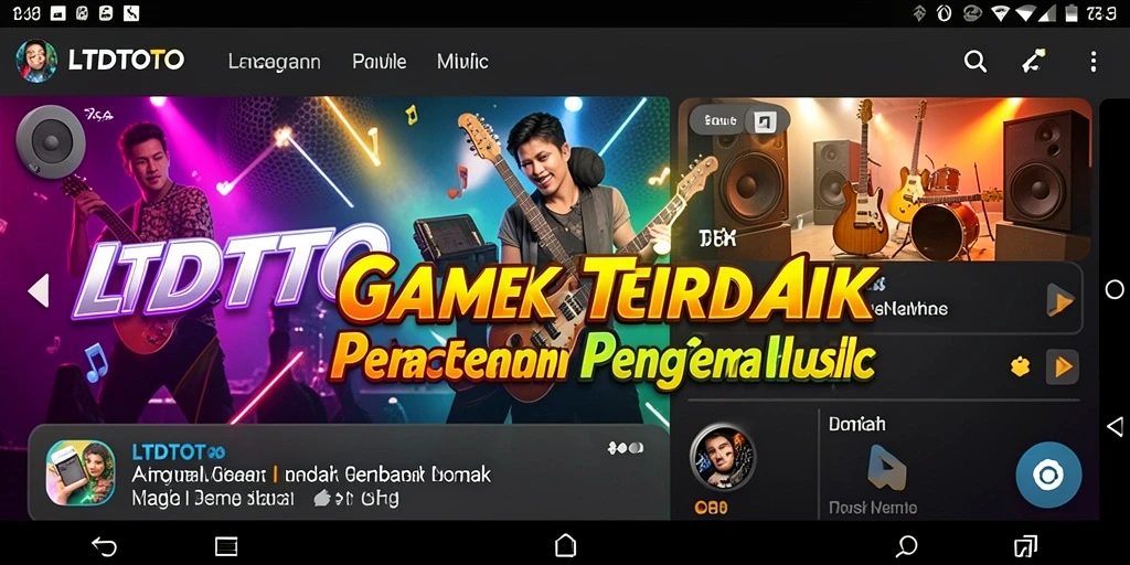 Screenshot LTDTOTO menampilkan gameplay musik yang seru dan interaktif.