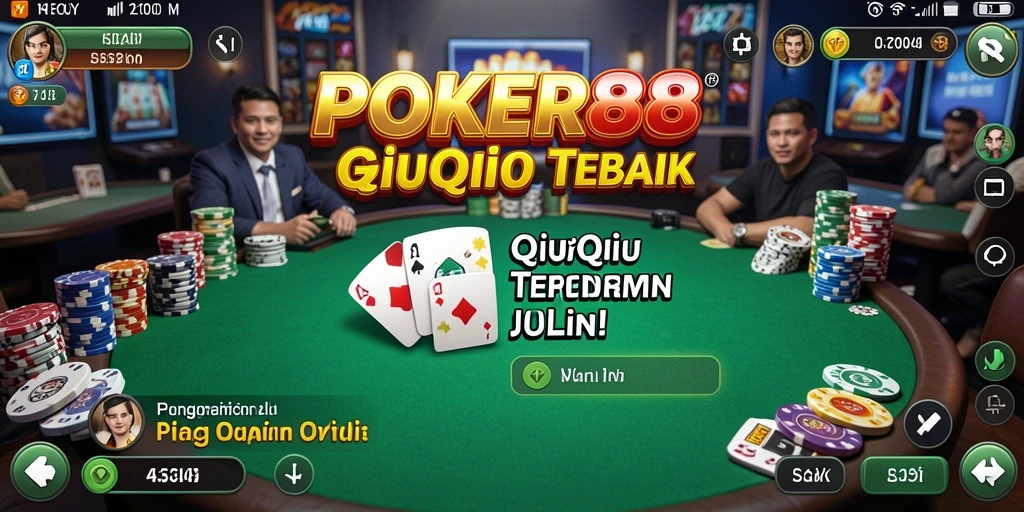 Tampilan gameplay POKER88 yang seru dan menegangkan.