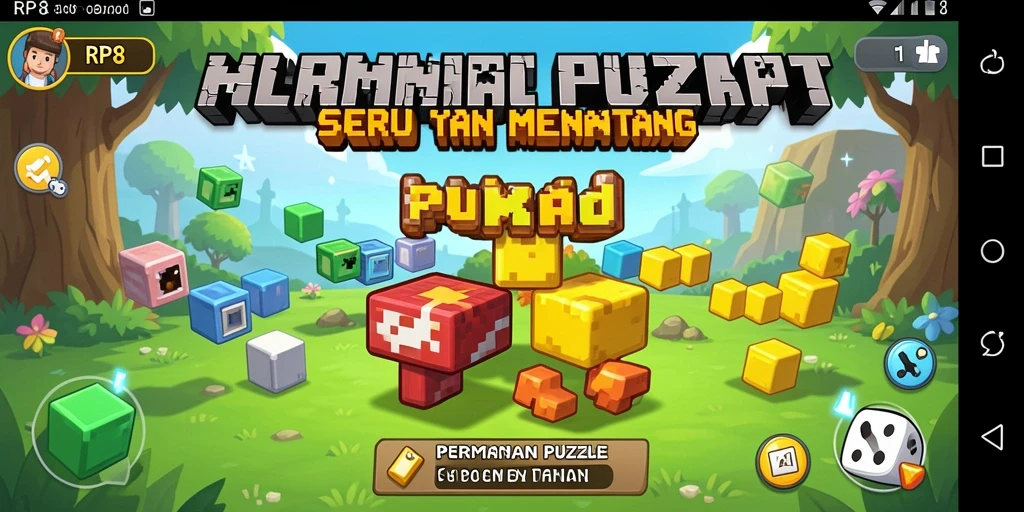 Screenshot gameplay RP8 yang menampilkan tantangan puzzle menarik.