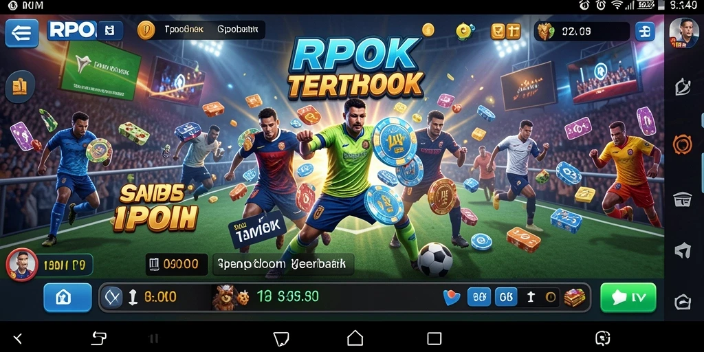 Screenshot RPOK menampilkan antarmuka menarik untuk taruhan olahraga.