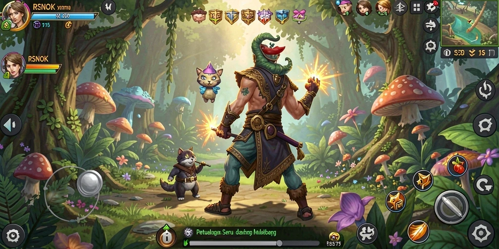 Screenshot RSNOK menampilkan momen gameplay petualangan yang mendebarkan.