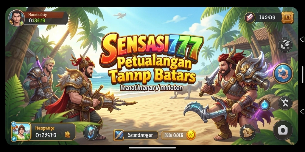 Screenshot menampilkan momen seru dalam gameplay SENSASI777.
