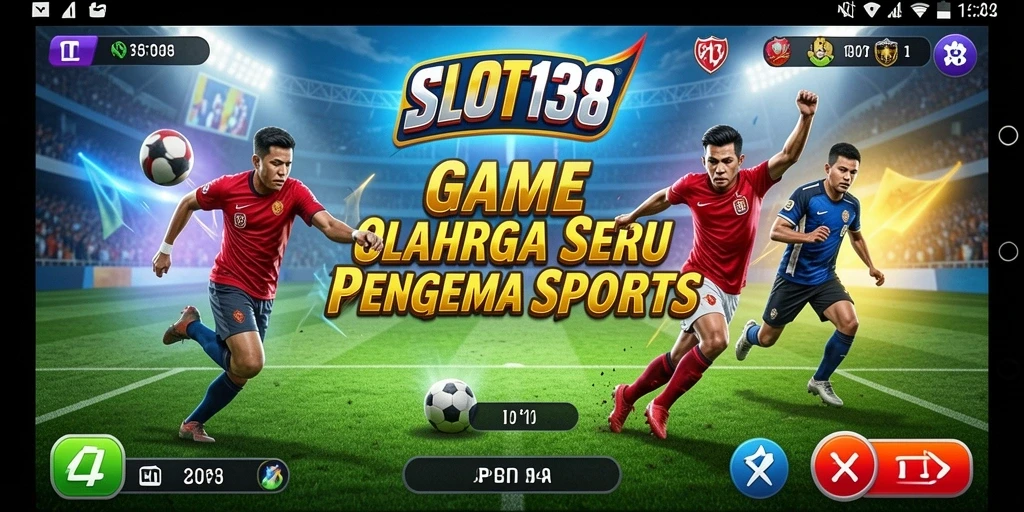 Tampilan gameplay SLOT138 yang mendebarkan dan penuh aksi olahraga.