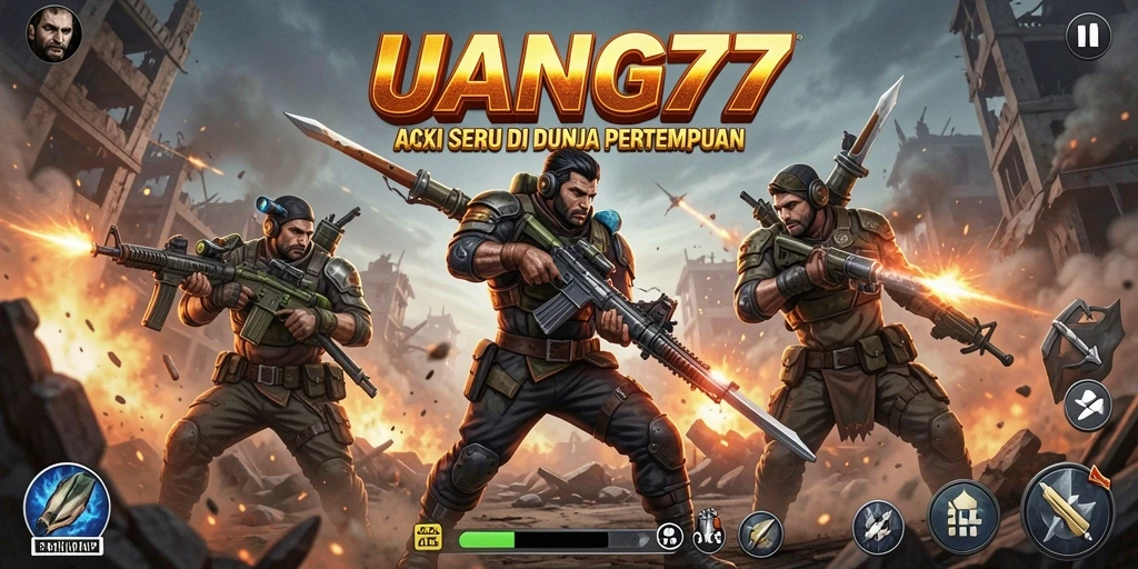 Tampilan menegangkan dari gameplay UANG77 penuh aksi.