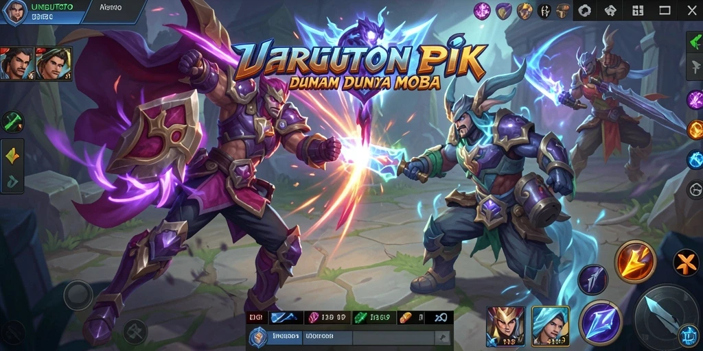 Gameplay seru dan intens di UNGUTOTO MOBA.